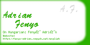 adrian fenyo business card